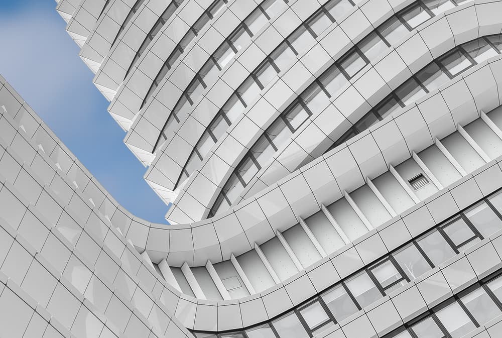 Modern Curved Building by Michiel Hageman — canvas wall art
