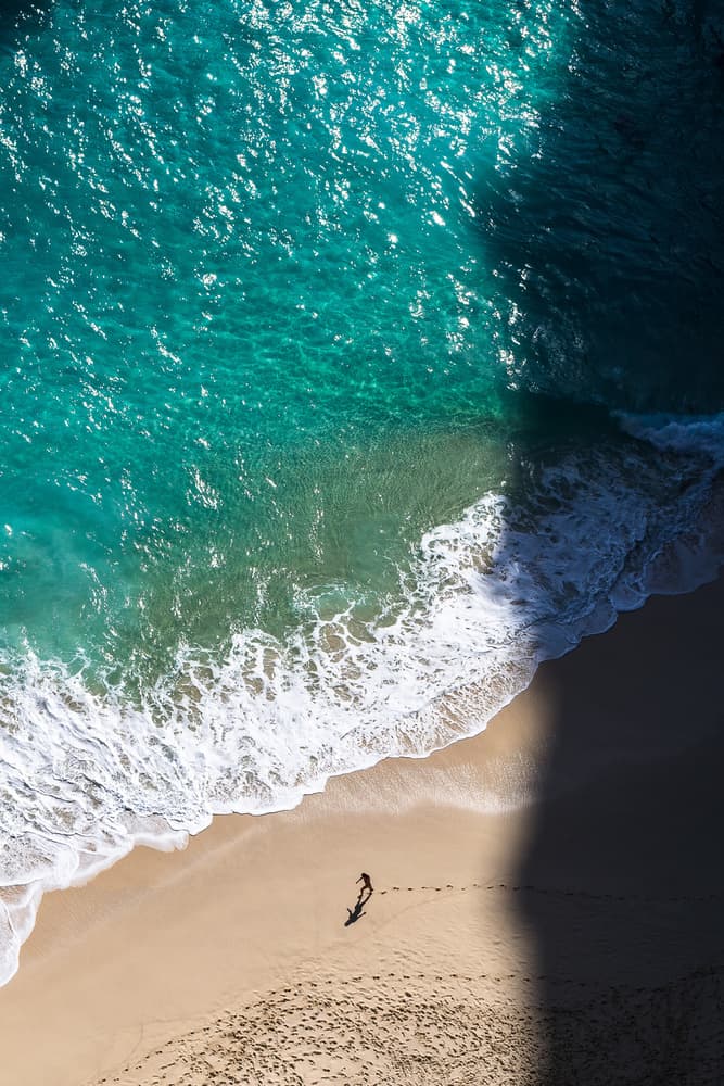 Turquoise Beach Shadow by Prianto Puji Anggriawan — canvas wall art