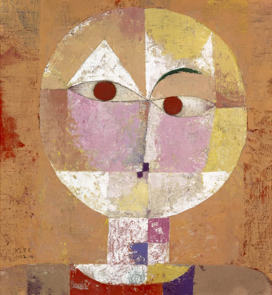Senecio Baldgreis 1922 by Paul Klee — canvas wall art