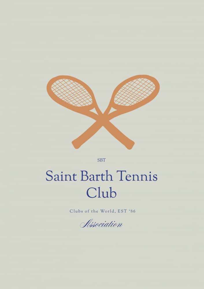 Saintbarthtennisclubno02 by Treechild — canvas wall art