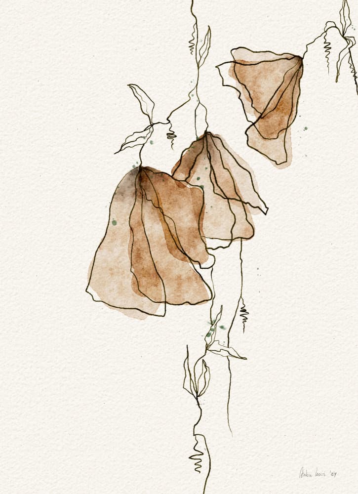 Soft Watercolor Blooms by Ankie Kooi — canvas wall art