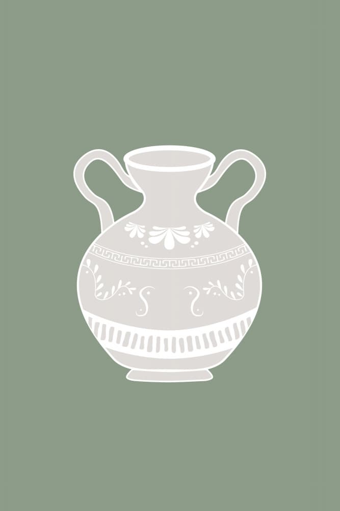 Ancient Greek Vase by Karen Menzenbach — canvas wall art
