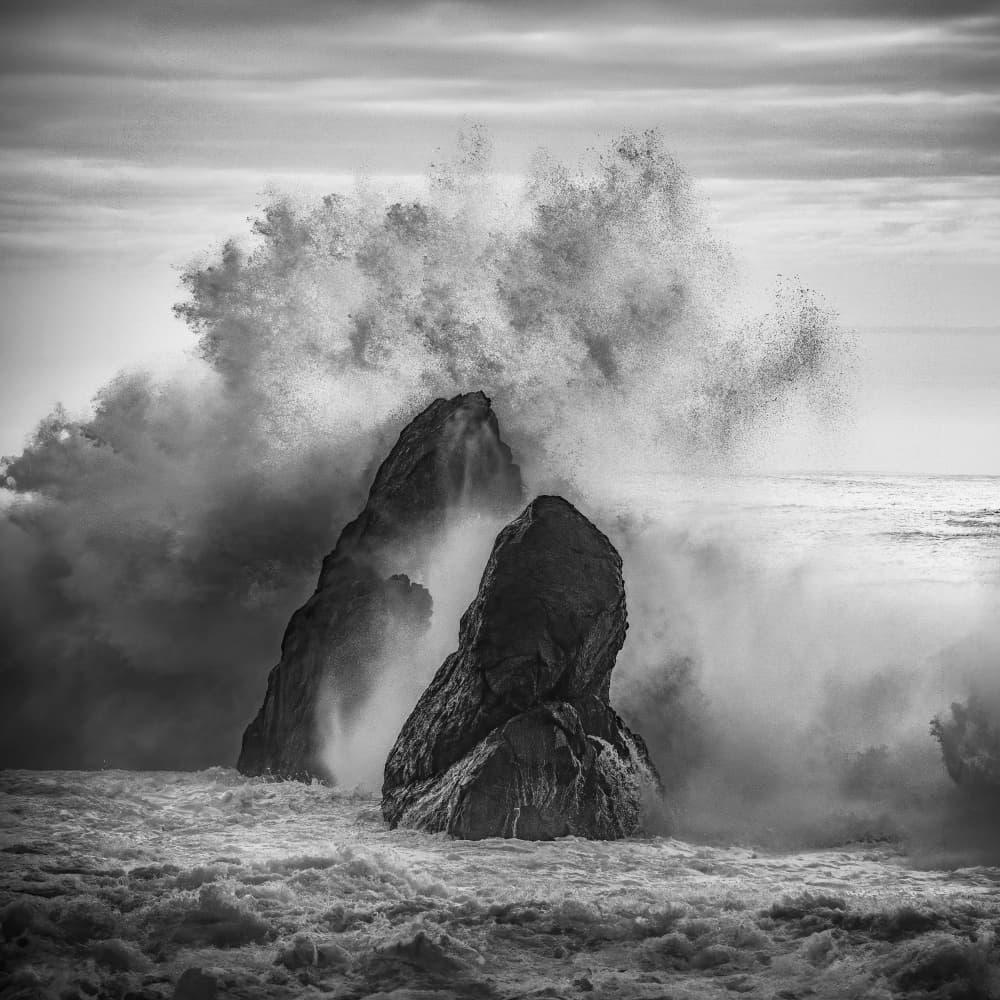 Crashing Sea Stacks by Takafumi Yamashita — canvas wall art