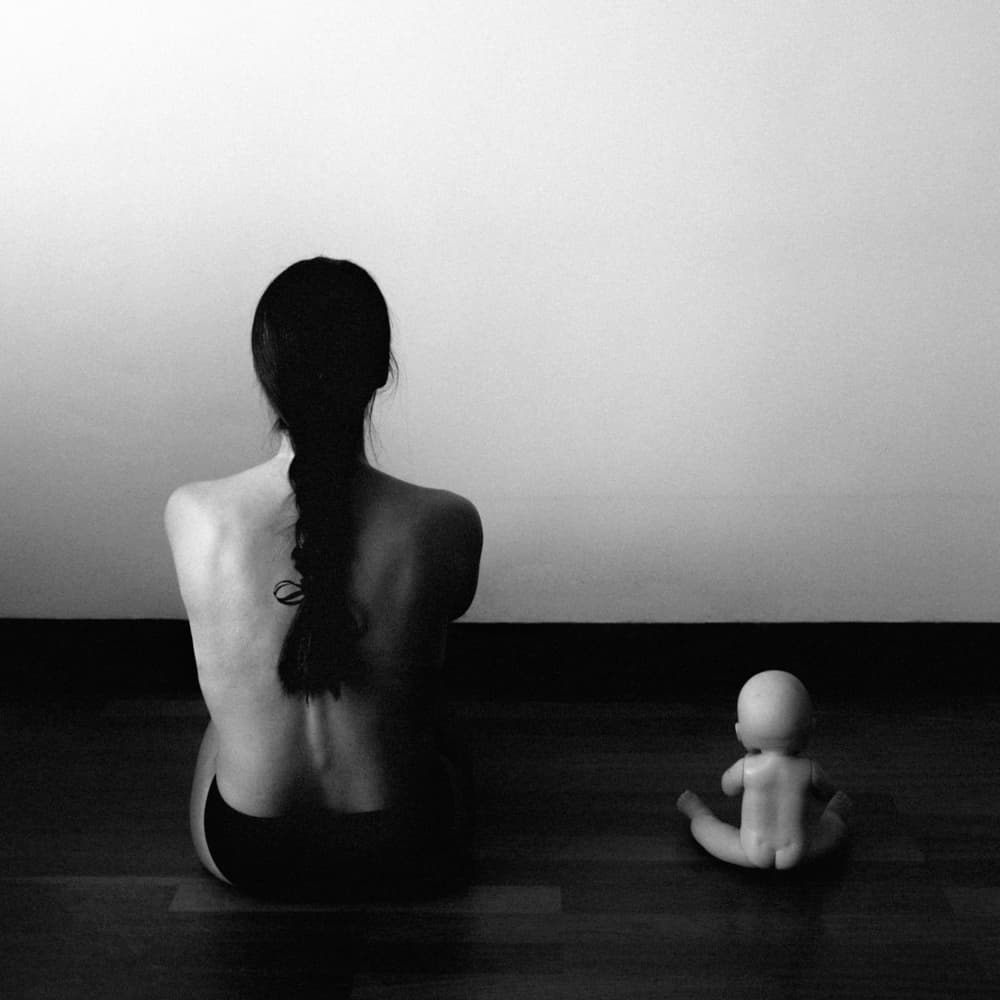 Lonely Woman And Doll by Paulo Medeiros — canvas wall art