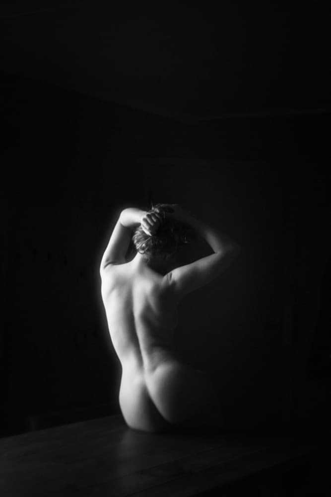 Elegant Nude Back by Mel Brackstone — canvas wall art