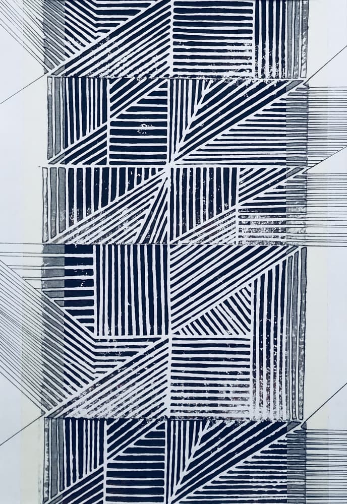 Dynamic Geometric Pattern by kellymariesmith — canvas wall art