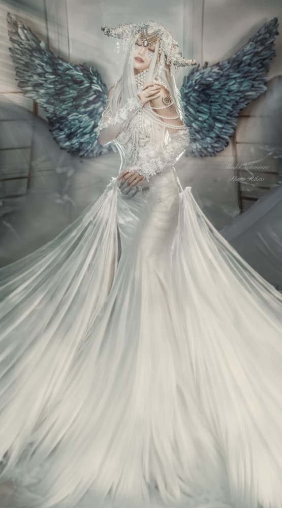 Ethereal Winged Goddess by Rihito(Licht) — canvas wall art