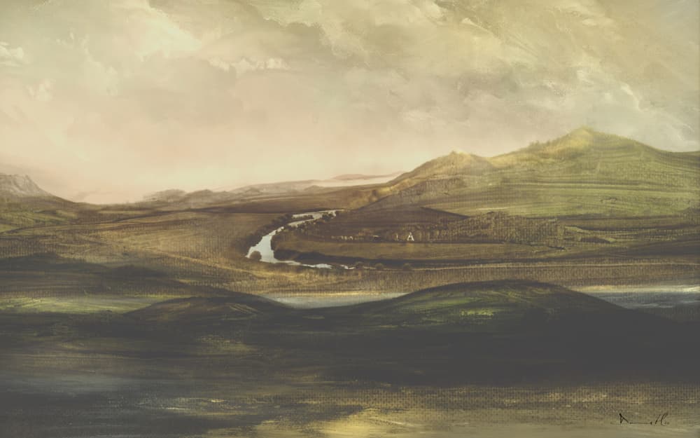 Valley View by Dan Hobday — canvas wall art