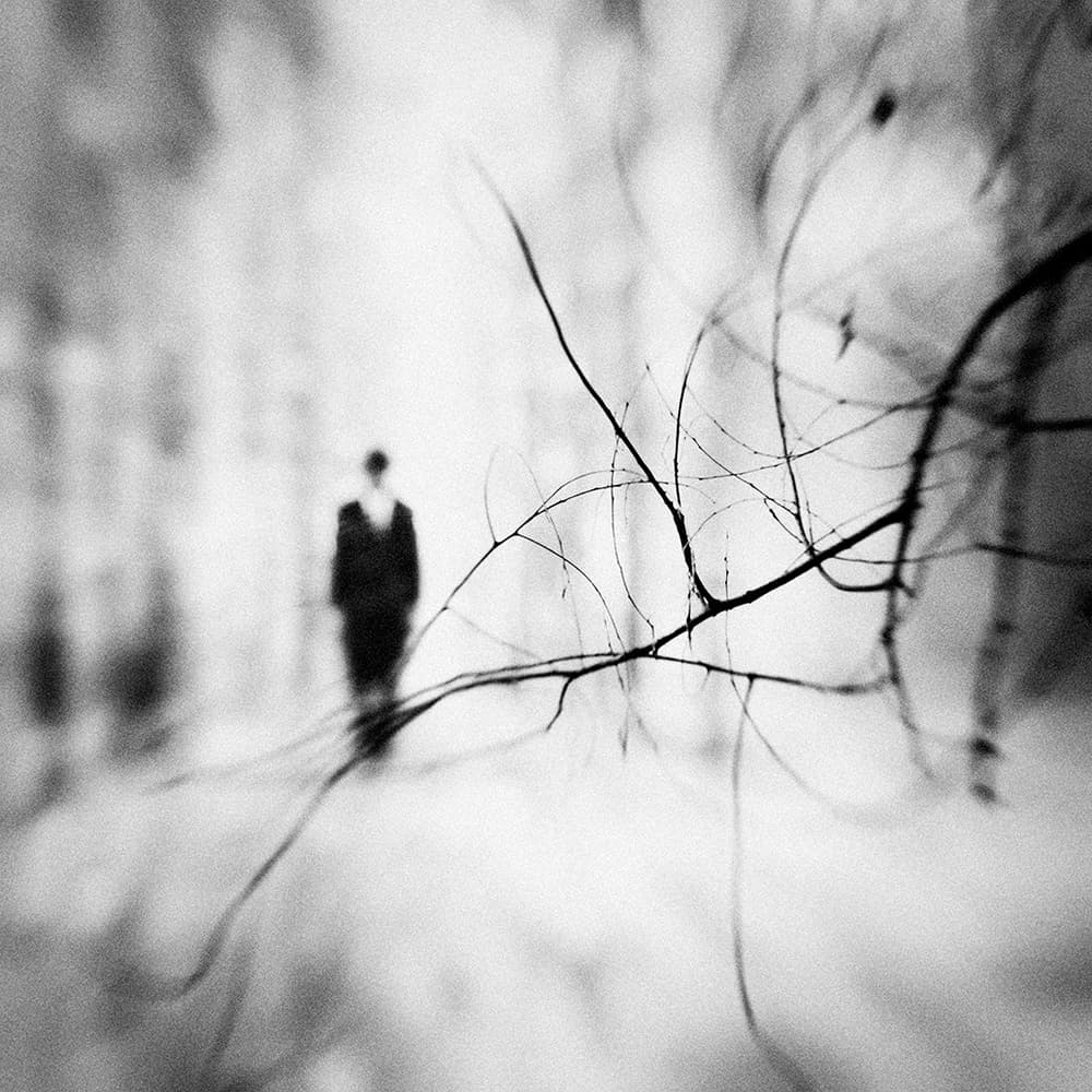 Solitary Figure In Winter by Ajie Alrasyid — canvas wall art