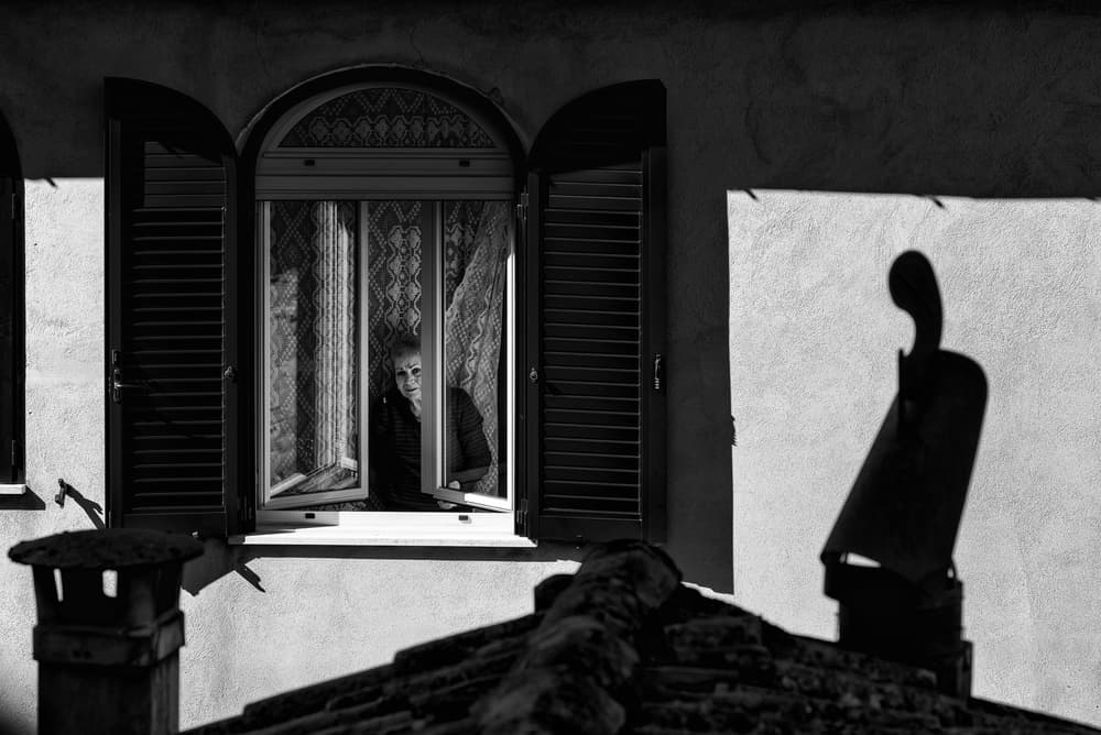 Curious Window Gaze by Riccardo Lucidi — canvas wall art