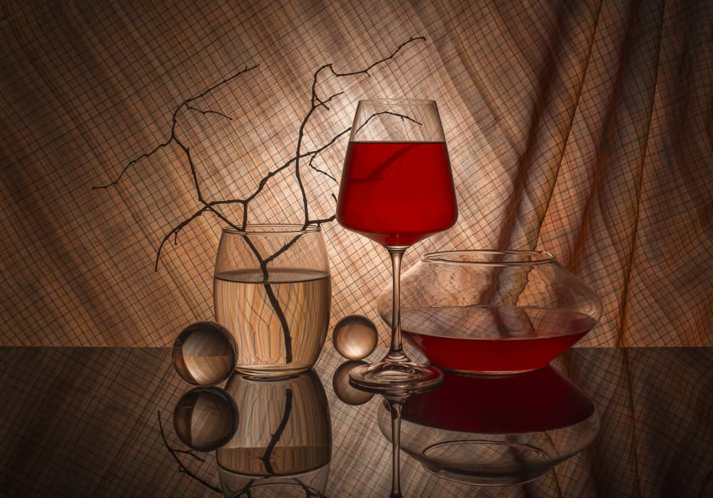 Elegant Glass Composition by Evgeniy Popov — canvas wall art