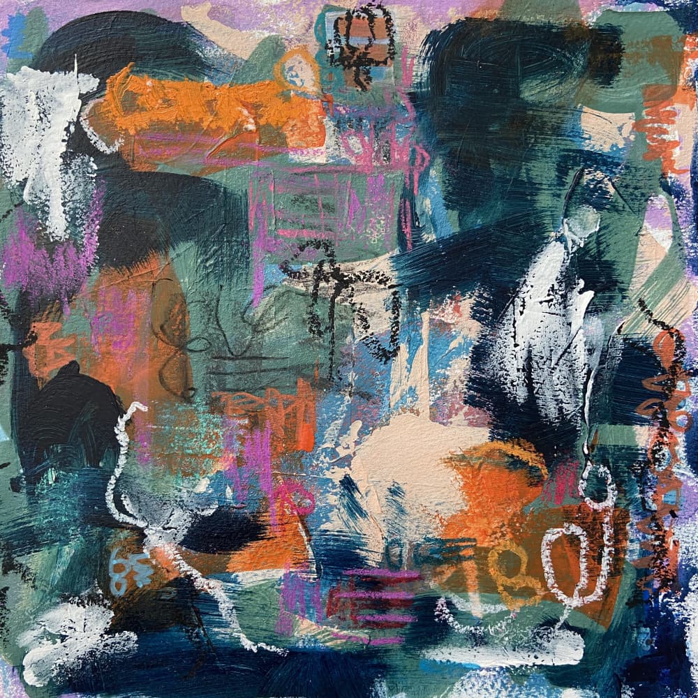 Vibrant Abstract Strokes by Irene Chua — canvas wall art