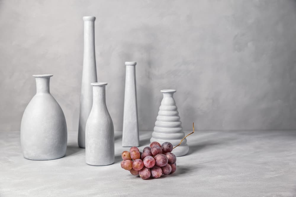 Modern Vases And Grapes by Christophe Verot — canvas wall art