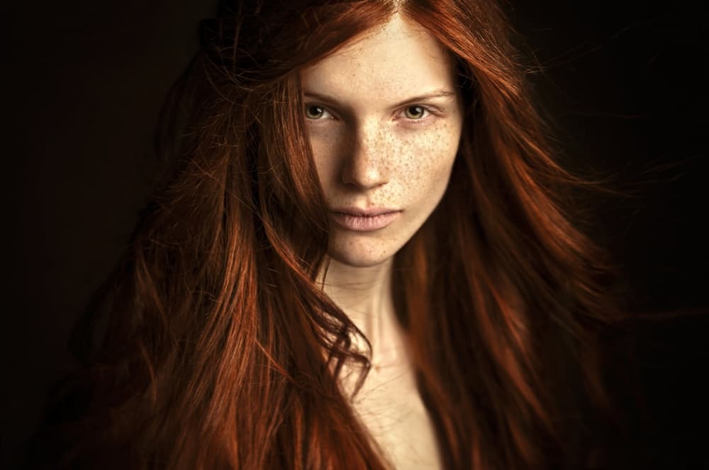 Intense Redhead Portrait by Danil Rudoi — canvas wall art