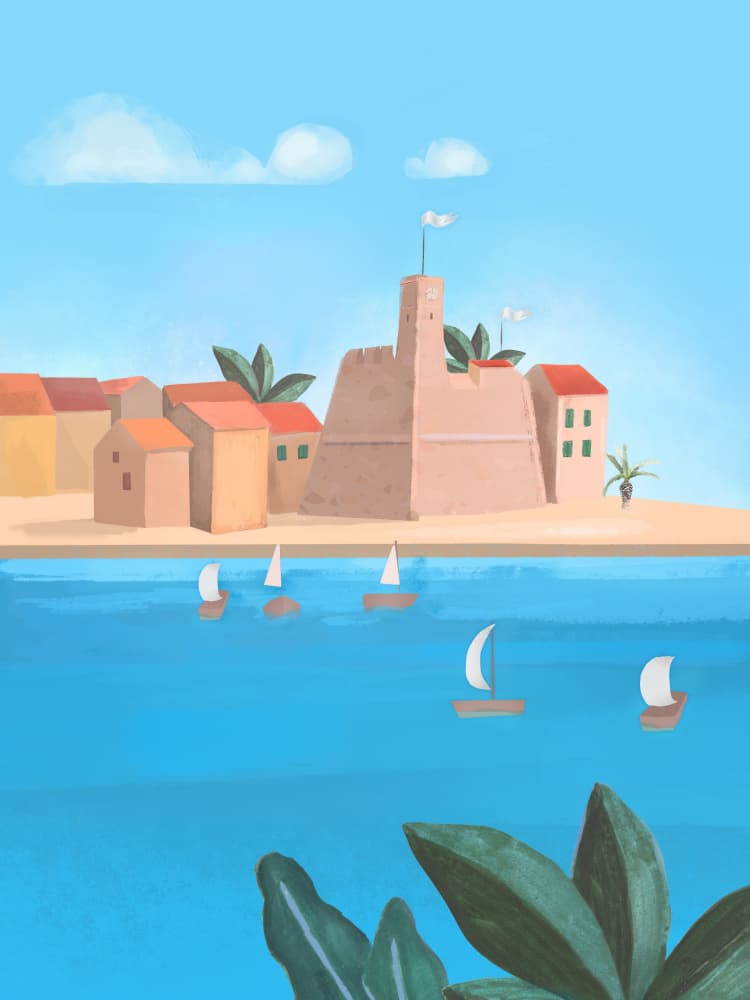 Vis Island by Petra Lizde — canvas wall art