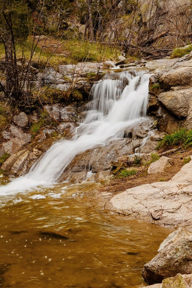 Peaceful Forest Waterfall by Del Mundo Imagery — canvas wall art