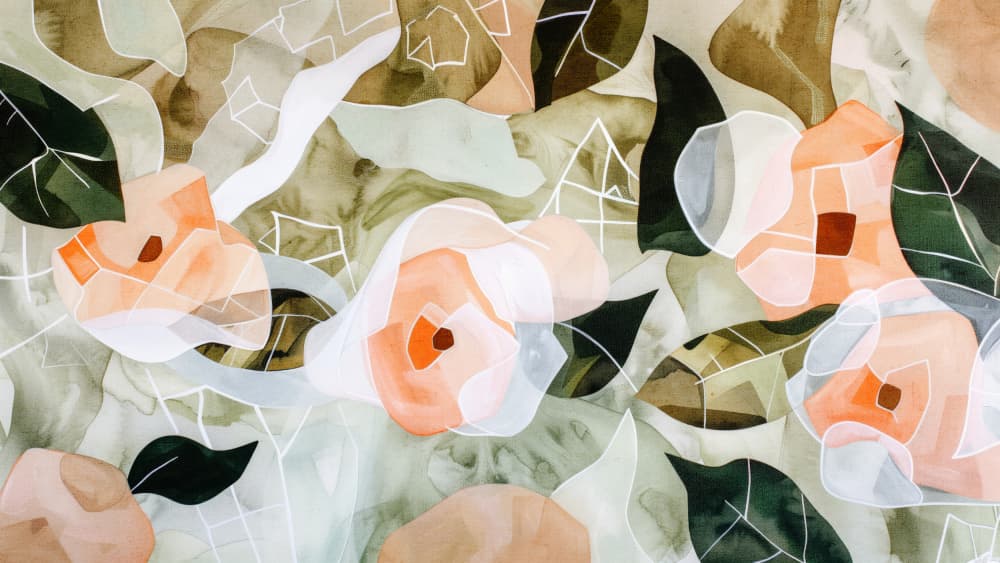 Blossoms in Harmony by Treechild — canvas wall art