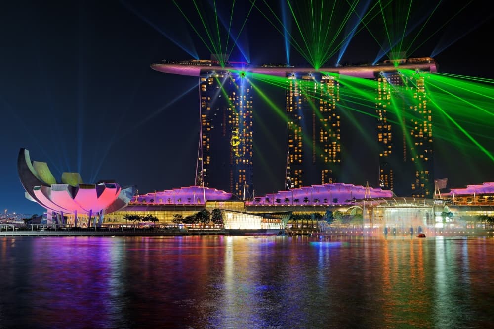 Dazzling Night Cityscape by Martin Fleckenstein — canvas wall art