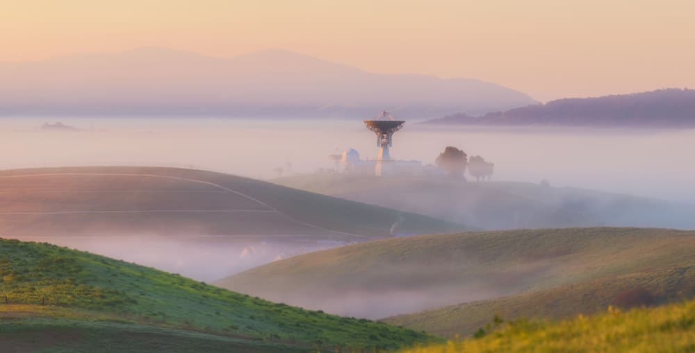 Golden Morning Observatory by Jennifer Zhao — canvas wall art