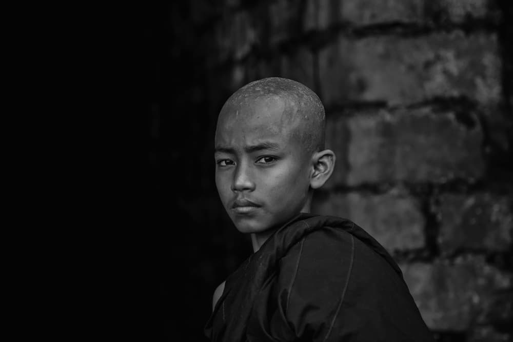 Solemn Young Monk by ADIREK M — canvas wall art