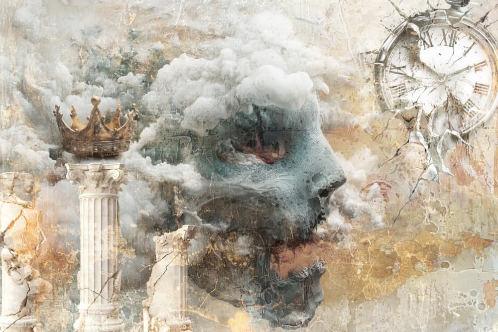 Shattered Time King by Rafal Kulik — canvas wall art