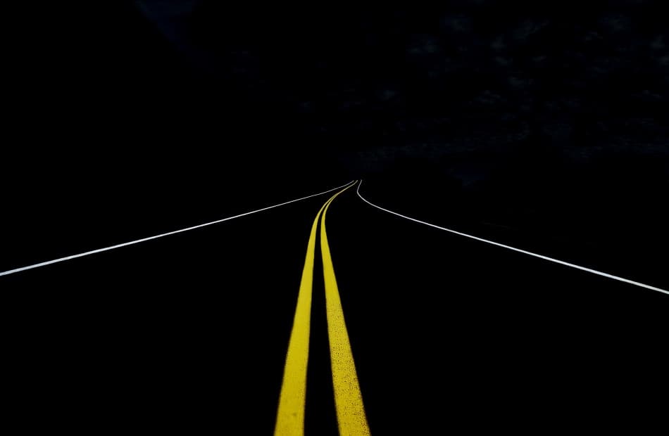 Night Road Ahead by Dr. Roland Shainidze — canvas wall art