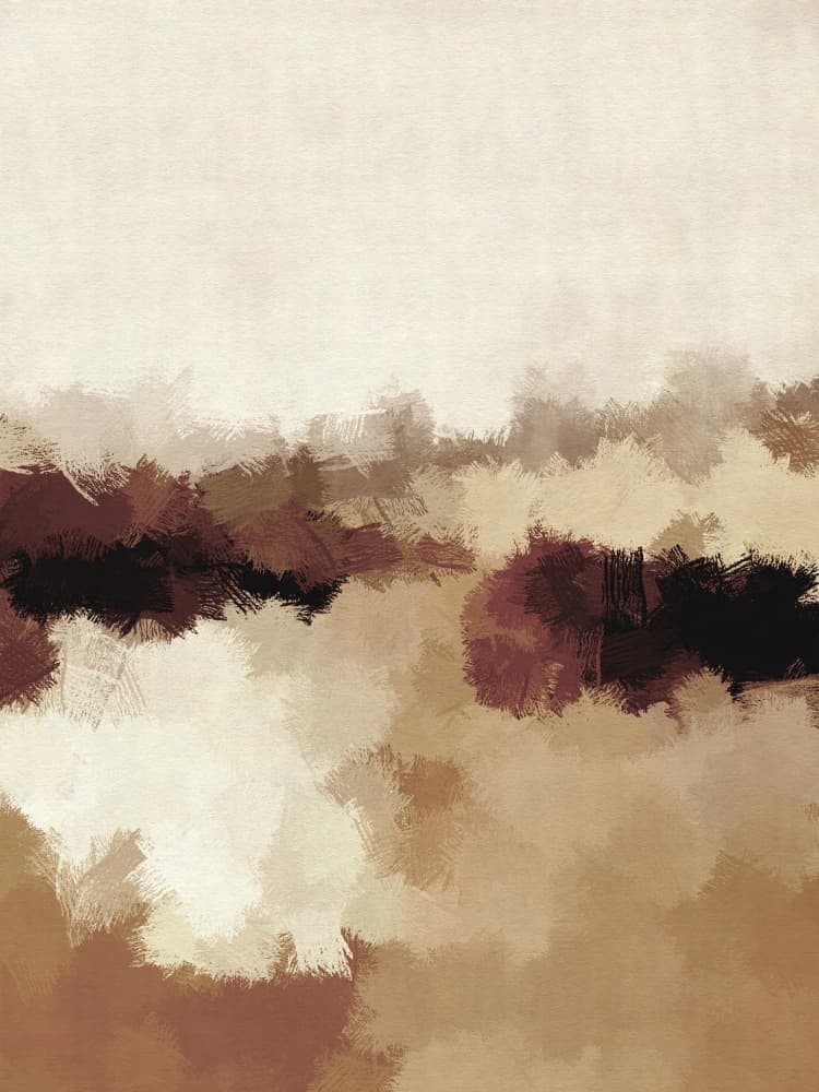 Earthy Abstract Landscape by Dina Dankers — canvas wall art