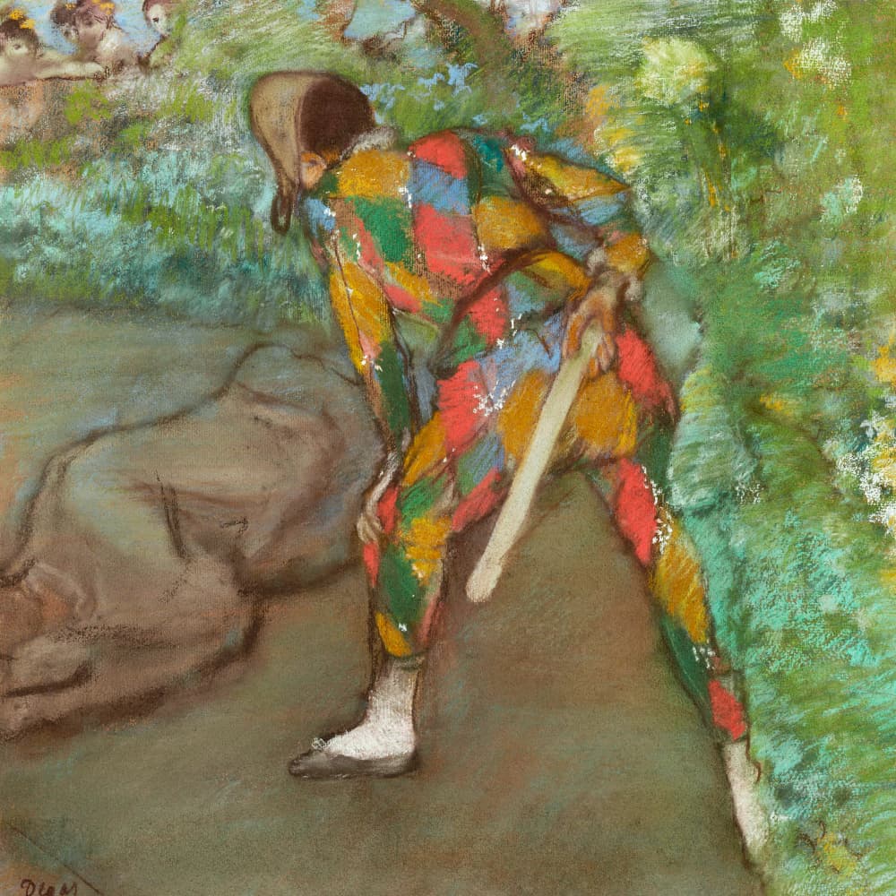Harlequin No.3 by Edgar Degas — canvas wall art