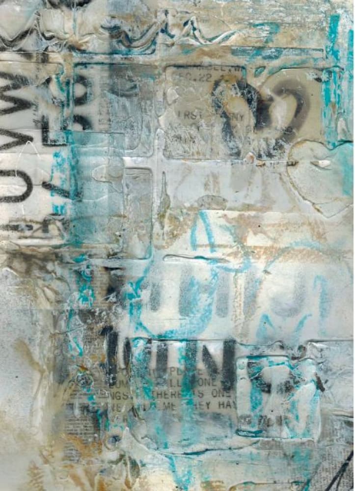 Distressed Urban Abstract by Deb Chaney — canvas wall art