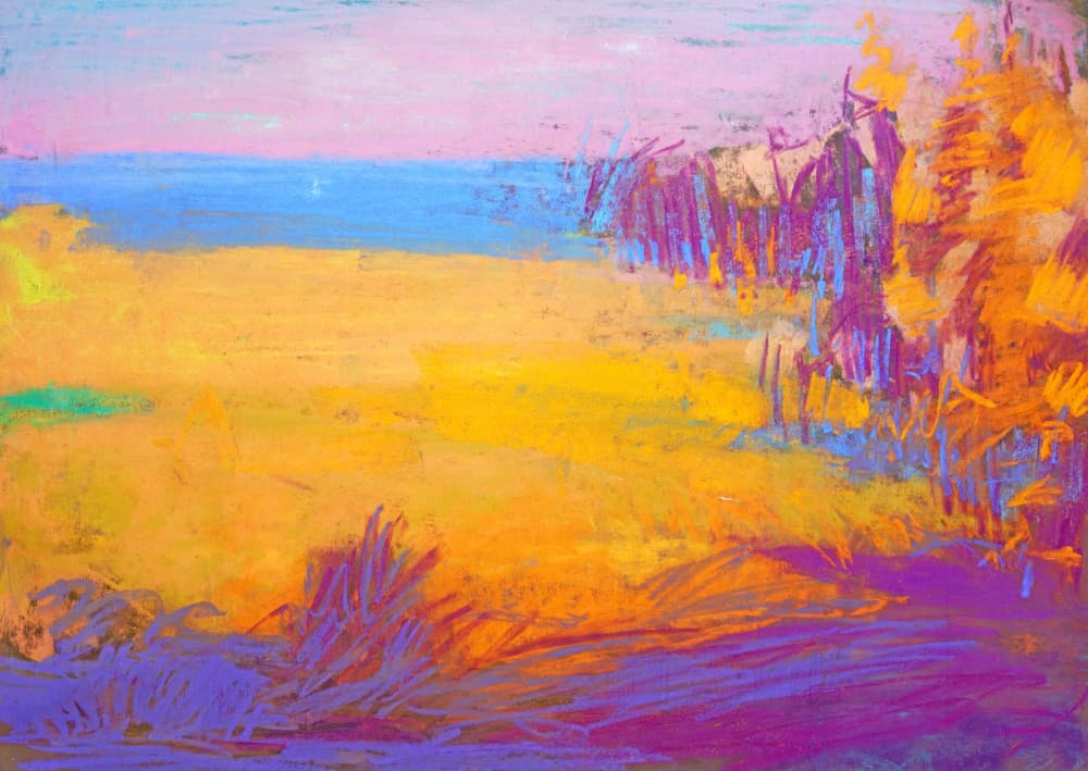 Vibrant Sunset Fields by Dorothy Fagan — canvas wall art