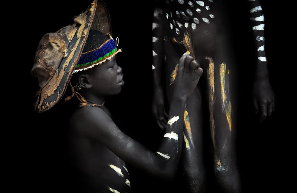 Cultural Body Art by Juan Luis Duran — canvas wall art
