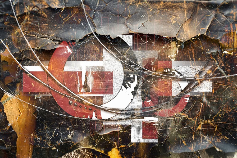 Distressed Urban Geometry by Rafal Kulik — canvas wall art