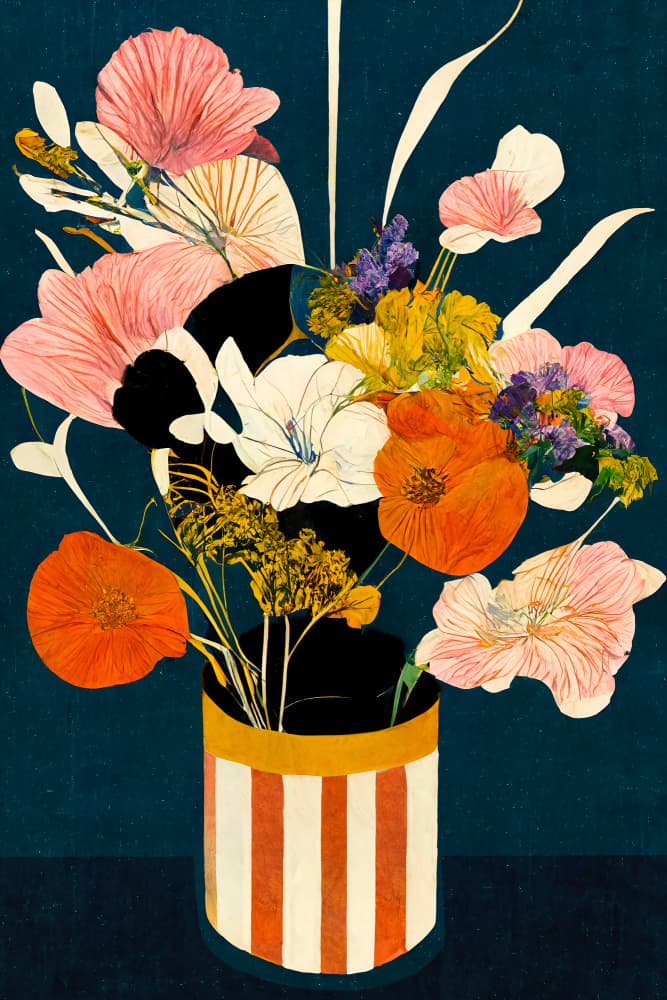Vivid Blossoms by Treechild — canvas wall art