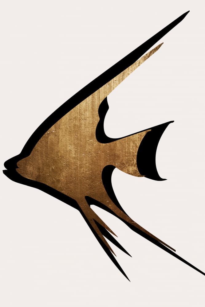 Gold Fish by Kubistika — canvas wall art