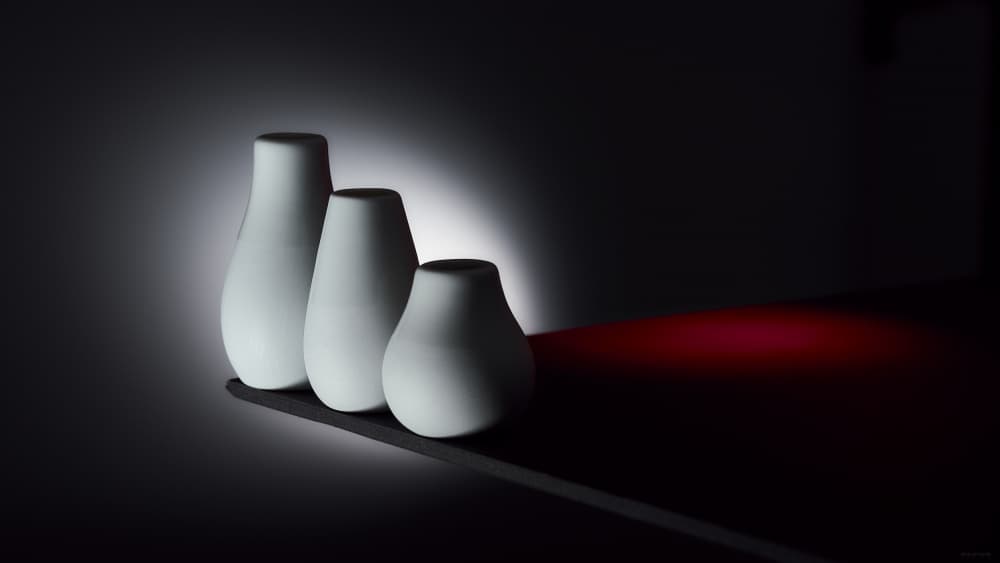 Dramatic White Vases by Drazen Sokac — canvas wall art