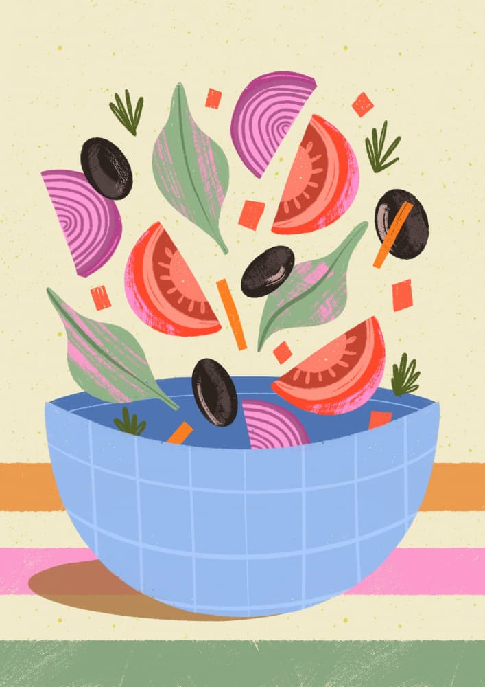 Tossed Salad by Melissa Donne — canvas wall art