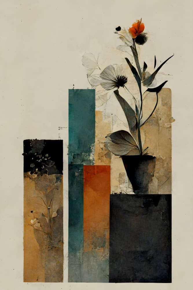 Abstract Blossoms by Treechild — canvas wall art