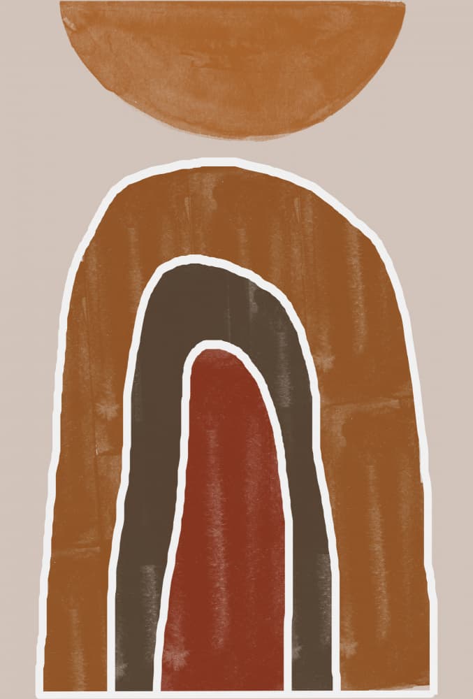 Earthy Arches by THE MIUUS STUDIO — canvas wall art