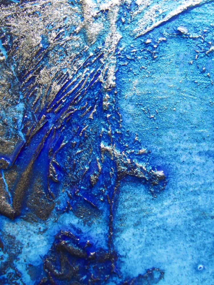 Bold Abstract - Cobalt Blues by Petra Meikle de Vlas — canvas wall art