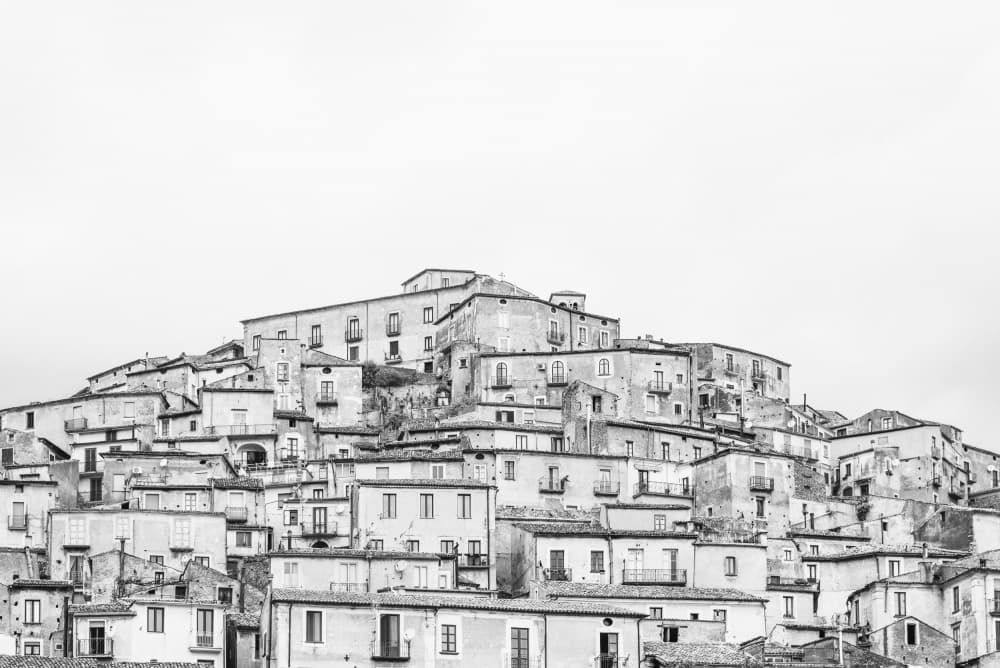 Historic Hillside Town by Photolovers — canvas wall art