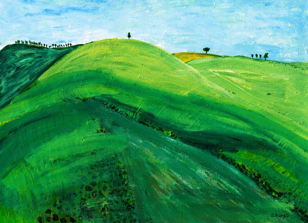 Rolling Green Hills by Sharyn Bursic — canvas wall art