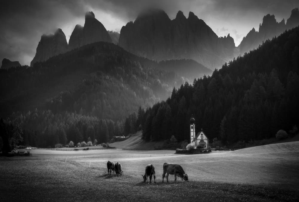 Majestic Alpine Chapel by Milan Uhrin AFIAP AZSF — canvas wall art