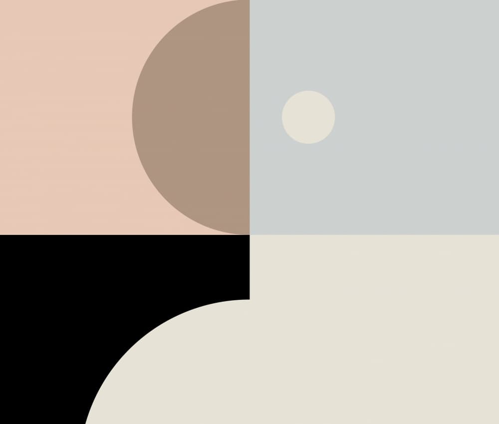 Soft Geometric Balance by Nilesh Kulkarni — canvas wall art