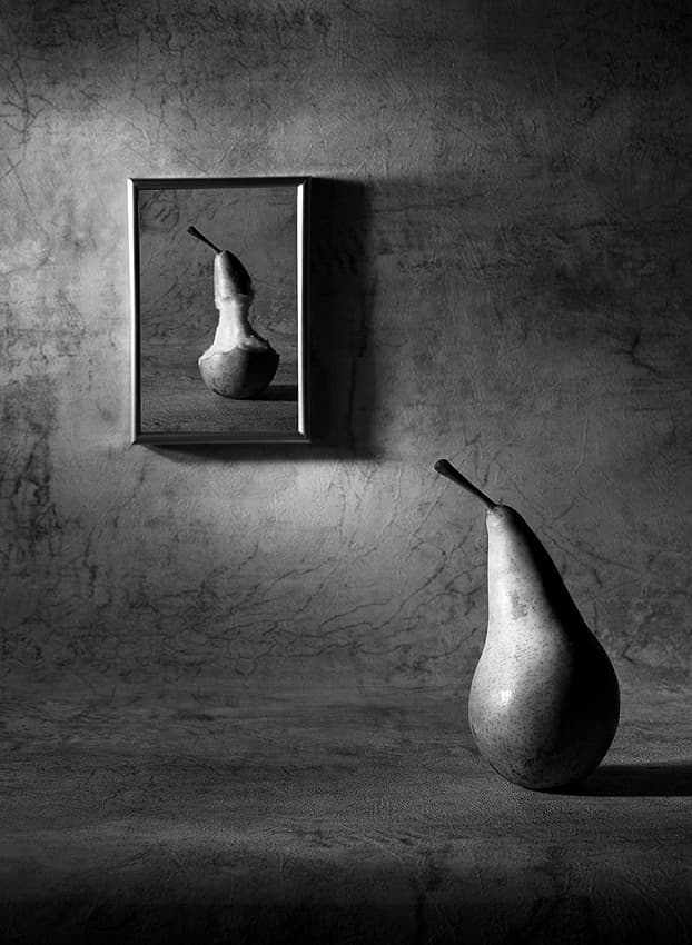 Pear and Reflection by Victoria  Glinka — canvas wall art