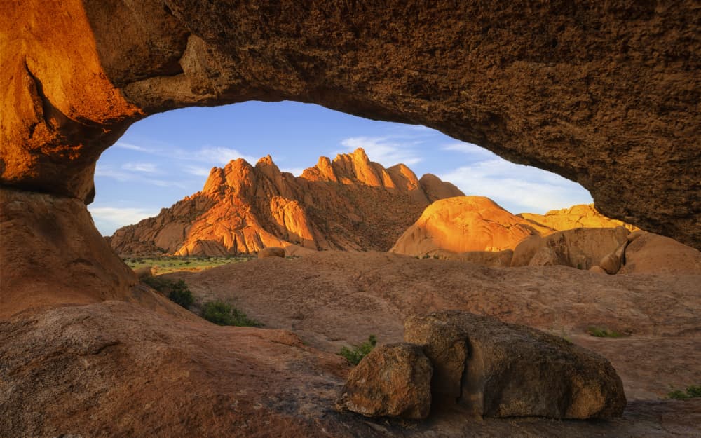 Golden Desert Arch by Michael Zheng — canvas wall art