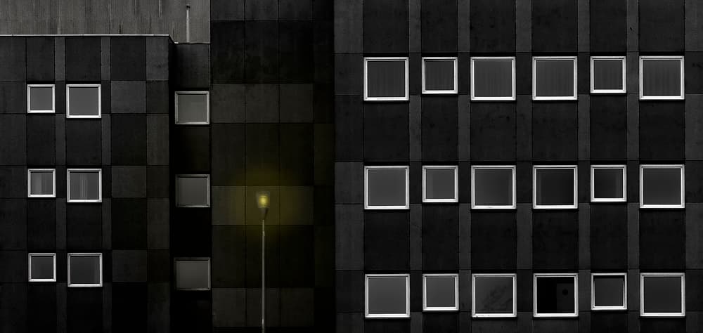 Urban Window Pattern by Wim Schuurmans — canvas wall art