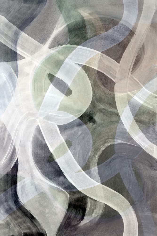 Muted Abstract Flow by cartissi — canvas wall art