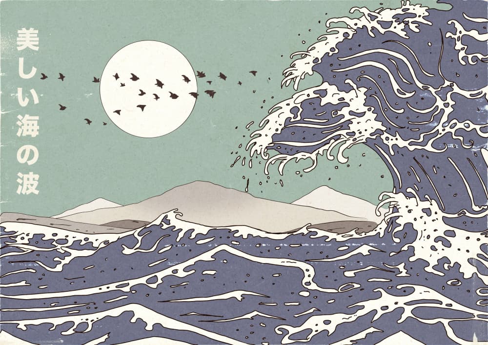 Beautiful Ocean Wave by Nicholas — canvas wall art