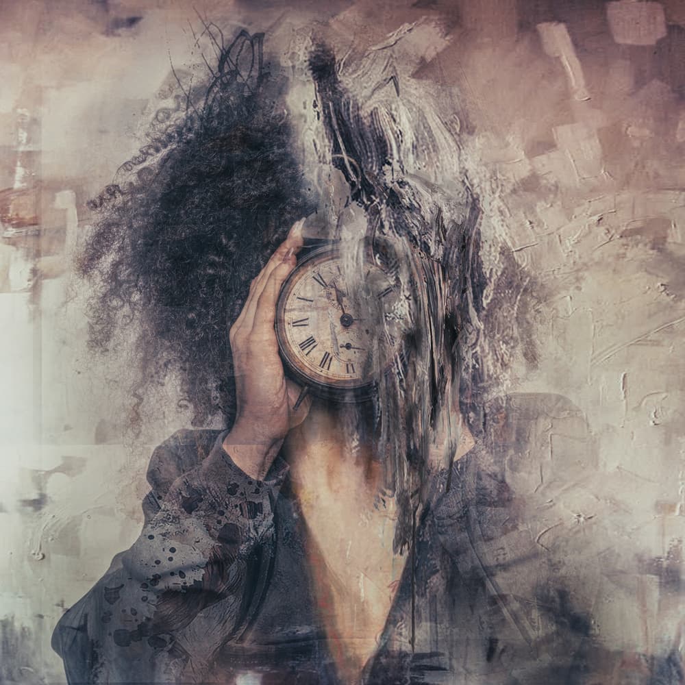 Abstract Time Portrait by Tommaseo Gregorio — canvas wall art