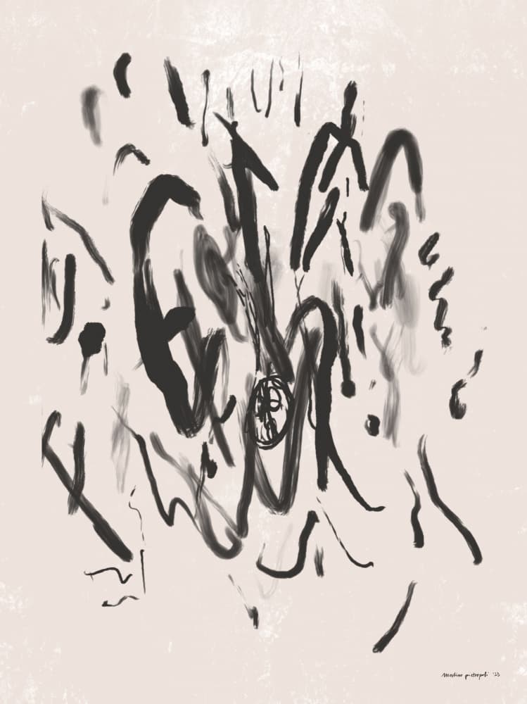 Dynamic Ink Strokes by Martino Pietropoli — canvas wall art